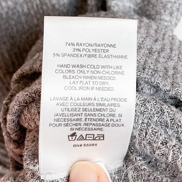 Express Gray Dolman Tunic Sweater - Picture 7 of 7